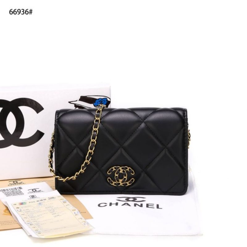 Túi Xách Chanel 19 Wac Da Bò Dạng Lưới Lớn 66936