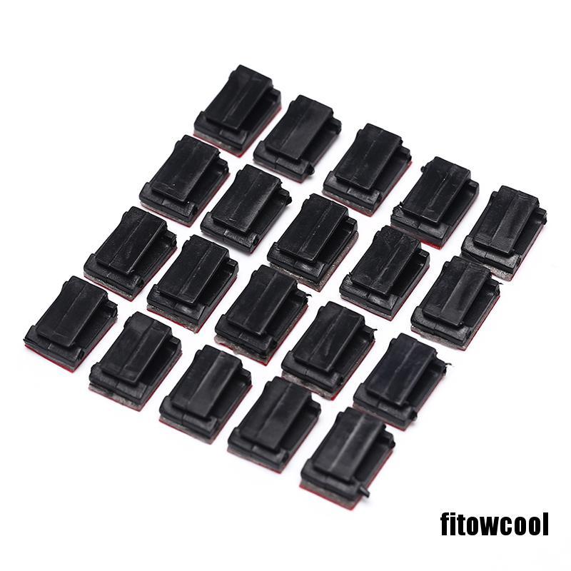 Set 20 Kẹp Cố Định Dây Cáp Dành Cho Camera Xe Ô Tô