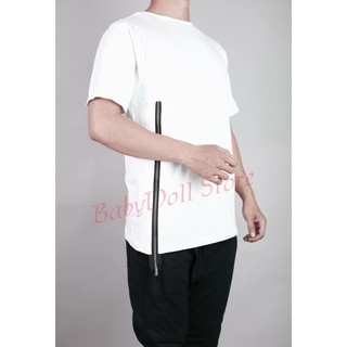 Áo thun nam phối zip dài 3 size
