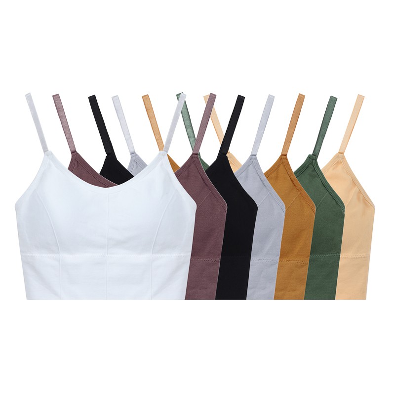 [Mã FAMAYWA giảm 10K đơn 50K] Áo lot croptop kiểu dáng thể thao nhiều màu sắc năng động cho nữ