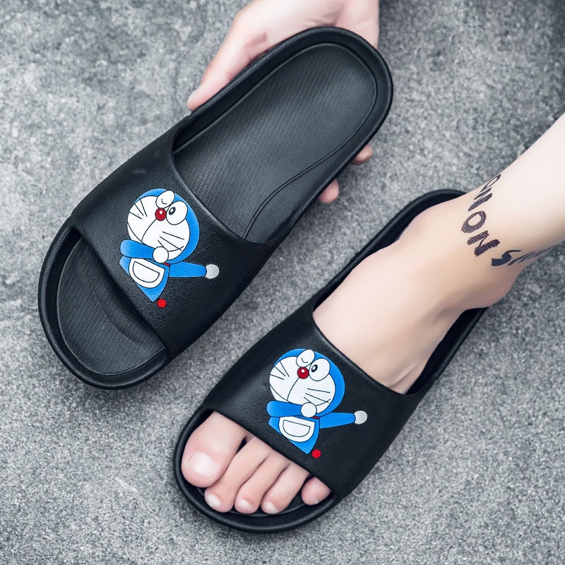 Dép Xỏ Ngón Chống Trượt In Hình Doraemon Phong Cách Hàn Quốc Cho Nam