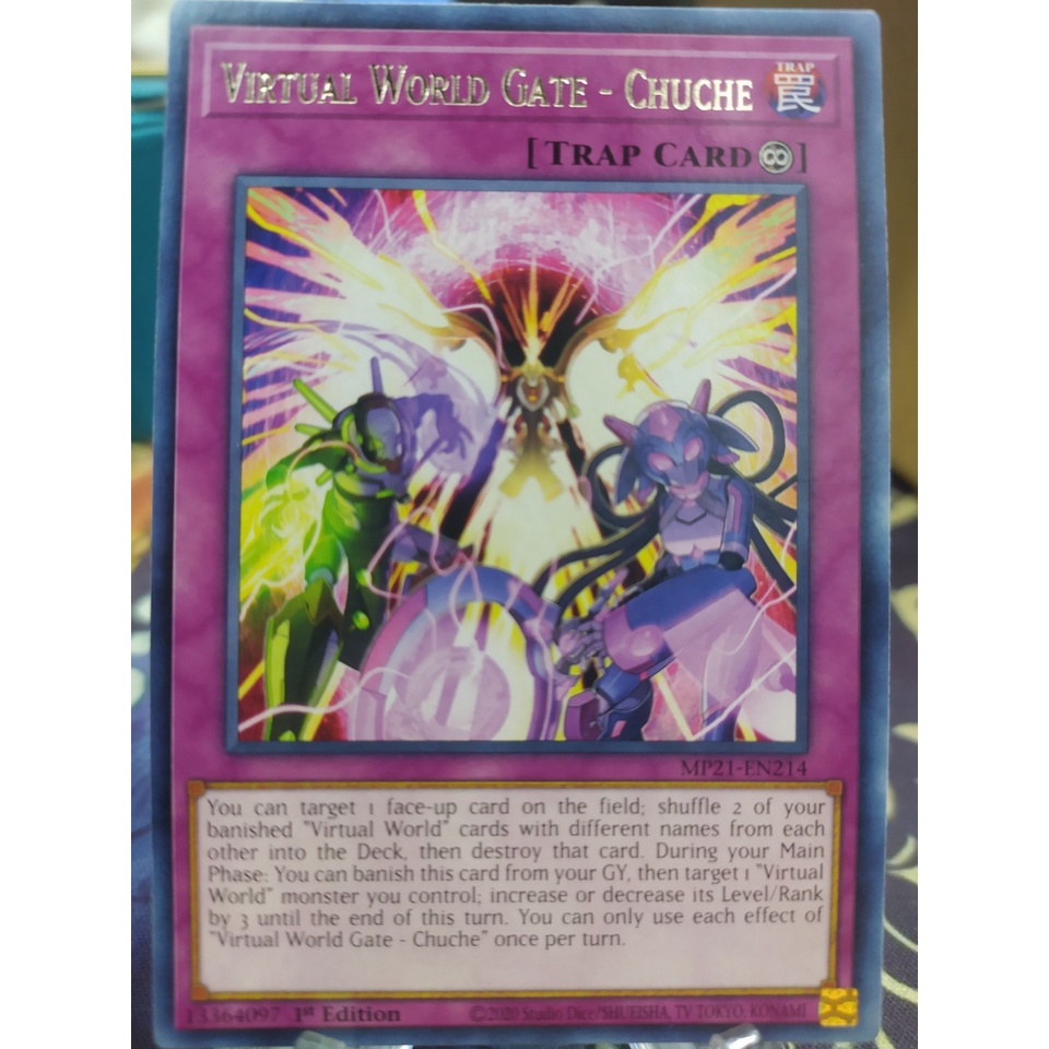 Thẻ Bài Yugioh | Virtual World Gate - Chuche - MP21-EN214 - Rare 1st Edition