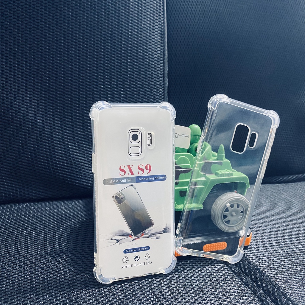 Ốp lưng chống sốc Samsung Galaxy S9 loại dày cao cấp trong suốt bo 4 góc chống va đập