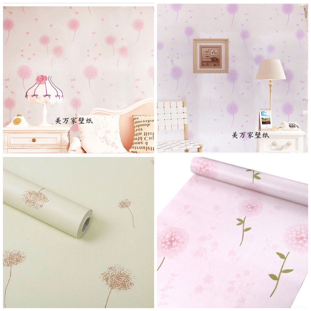DECAL 1m Giấy dán tường khổ rộng 45cm  - HOA TRANG NHÃ ELL129