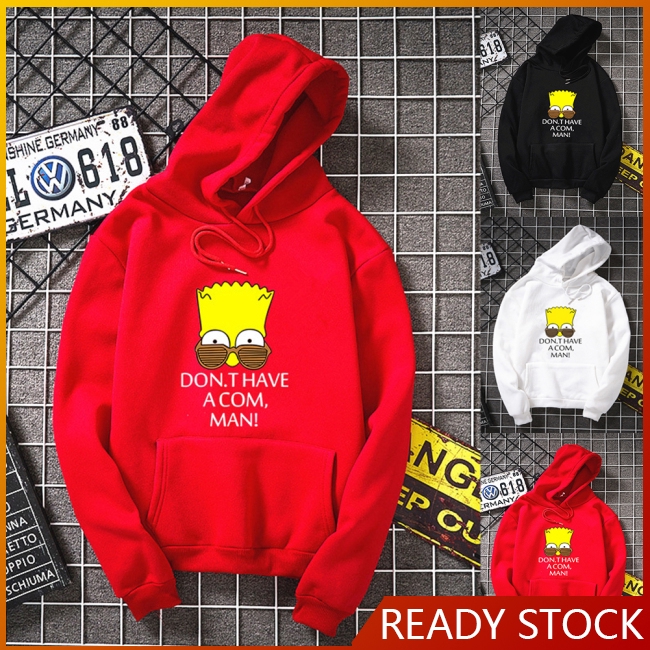 Áo hoodie dài tay hình simpson thời trang nam