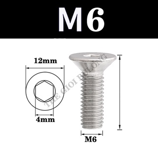 Bulong lục giác đâu côn M6 - Ốc vít M6 đầu côn nhiều size