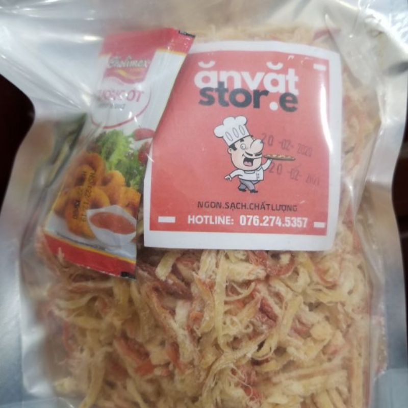 100gr Mực Xé Sợi Hấp Nước cốt dừa