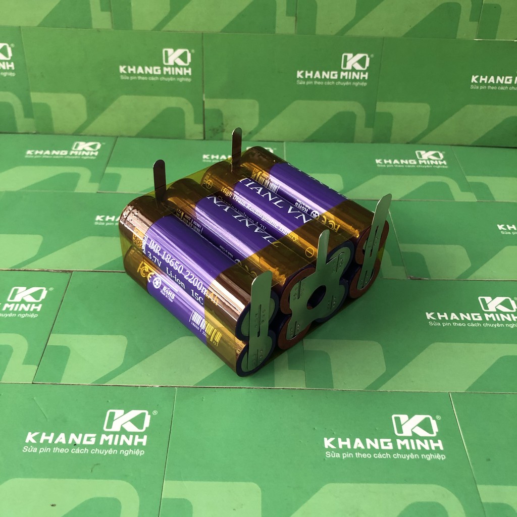 Khối pin tím TL 14.4V 4S, thay thế pin máy công cụ nội địa