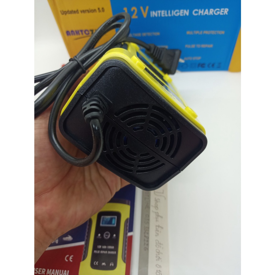 Máy sạc bình acquy 12v tự ngắt, sạc bình acquy 12v từ 4ah - 100ah cho xe máy và ô tô.