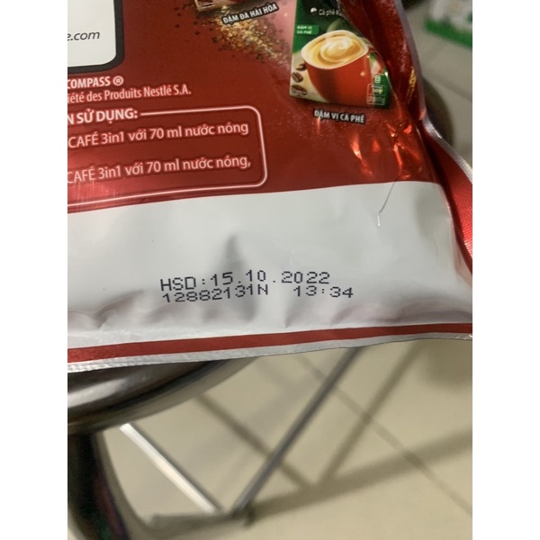 [TẶNG 2 GÓI]Cafe rang xay hoà tan Nescafe 3in1 đậm đà hài hoà 46gói