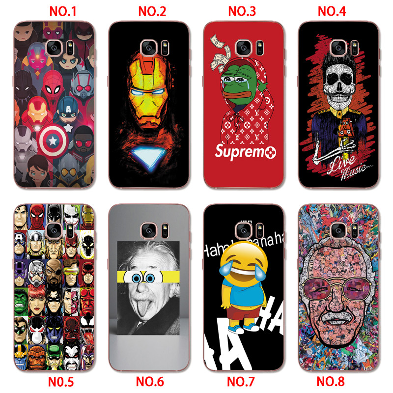 Ốp điện thoại silicon TPU mềm hình Iron man Graffiti cho Samsung Galaxy S8 Plus / Note 4 5 3 2 N7100 N9000