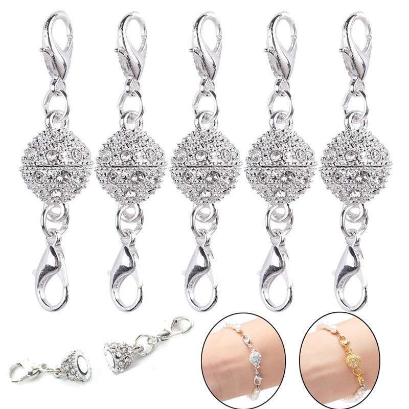 Khóa Cài Từ Tính 10Mm Dùng Để Làm Trang Sức Tiện Lợi