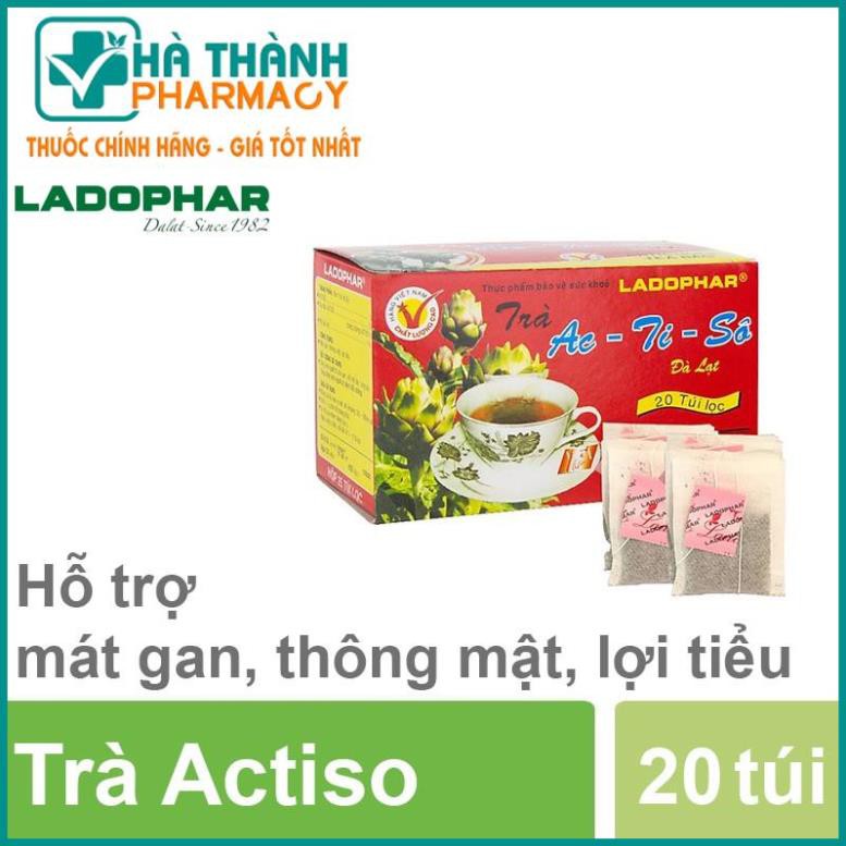 Trà Actiso - Hỗ trợ làm mát gan, thông tiểu, lợi mật (Hộp 20 túi lọc)