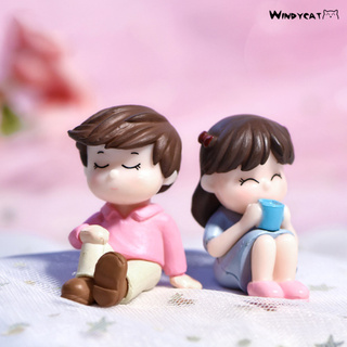 Set 2 Mô Hình Cặp Đôi Dễ Thương Dùng Trang Trí