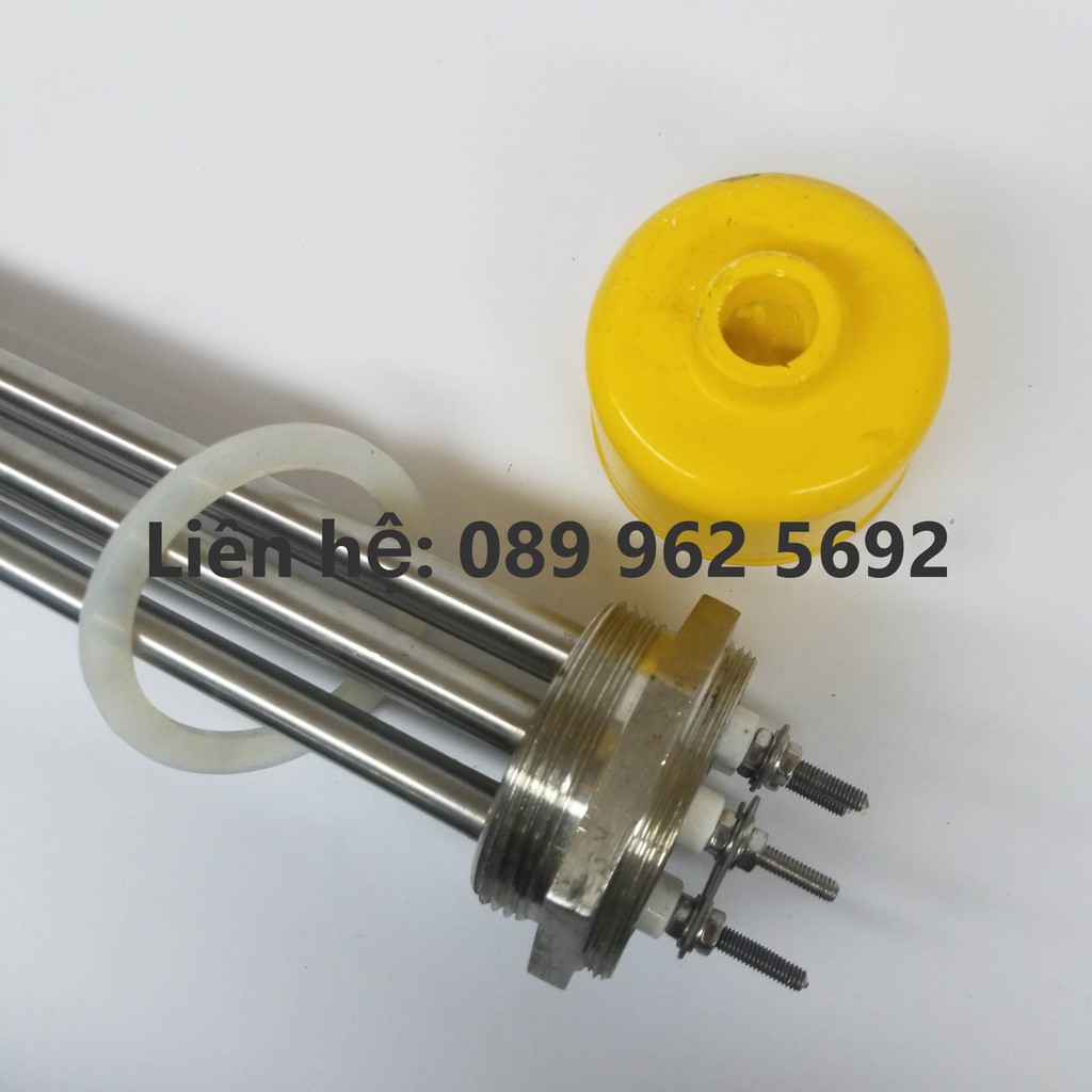 May so nhiệt ren phi 52 inox 304, may so đun dầu, đun nước phi 52