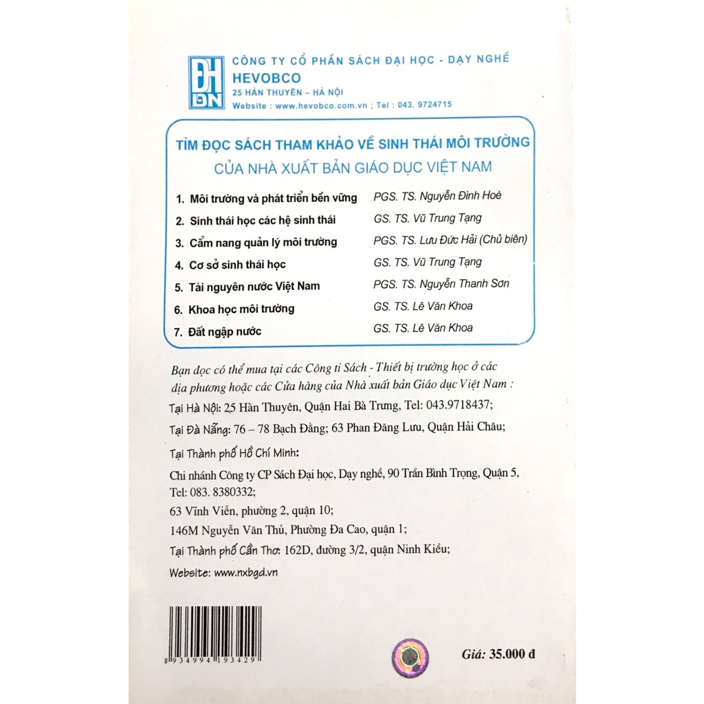 Sách - Giáo Trình Cơ Sở Kỹ Thuật Môi Trường