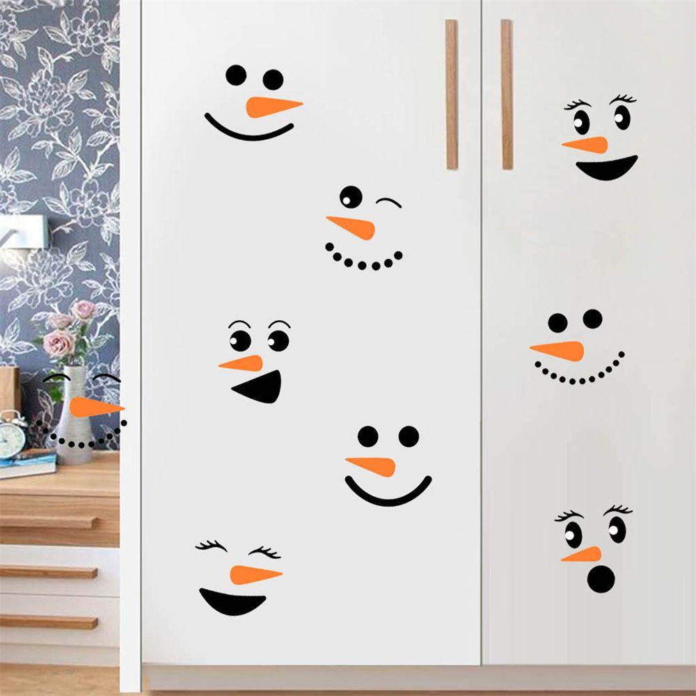 ESPO Miếng Dán Trang Trí Cửa Kính Họa Tiết Giáng Sinh Phản Quang Độc Đáo