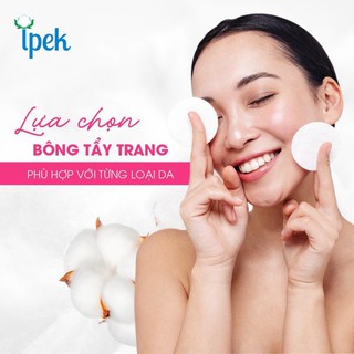 Bông tẩy trang ipek thổ nhĩ kì chính hãng 80m - 130m -150m