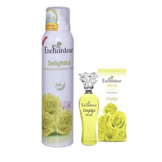 Xịt khử mùi Enchanteur 150ml+nước hoa Enchanteur 10ml