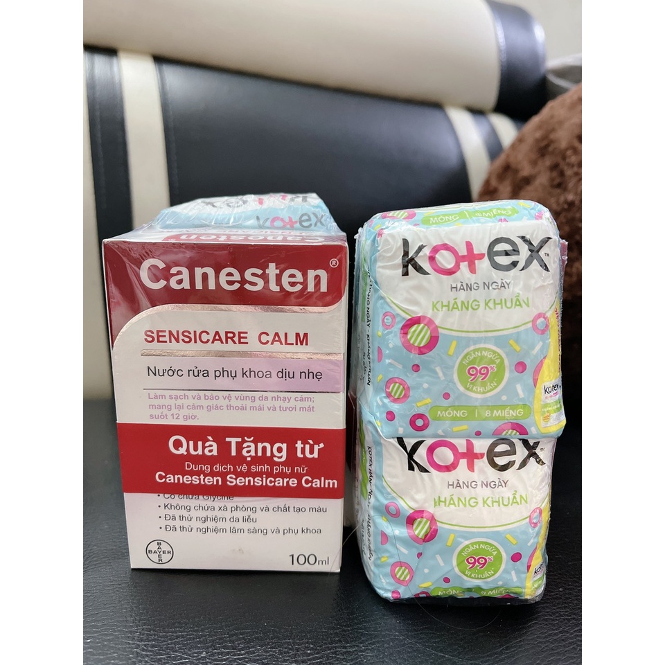 -Dung Dịch Vệ Sinh Phụ Nữ Canesten Sensicare Calm 100ML /Chai ( Kèm hàng tặng hoặc không ).Hàng chính hãng DKSH VN