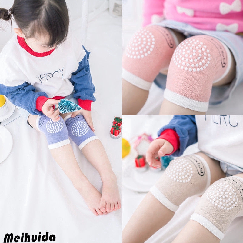 Vớ Chất Liệu Cotton Bảo Vệ Đầu Gối Chống Trượt Cho Bé