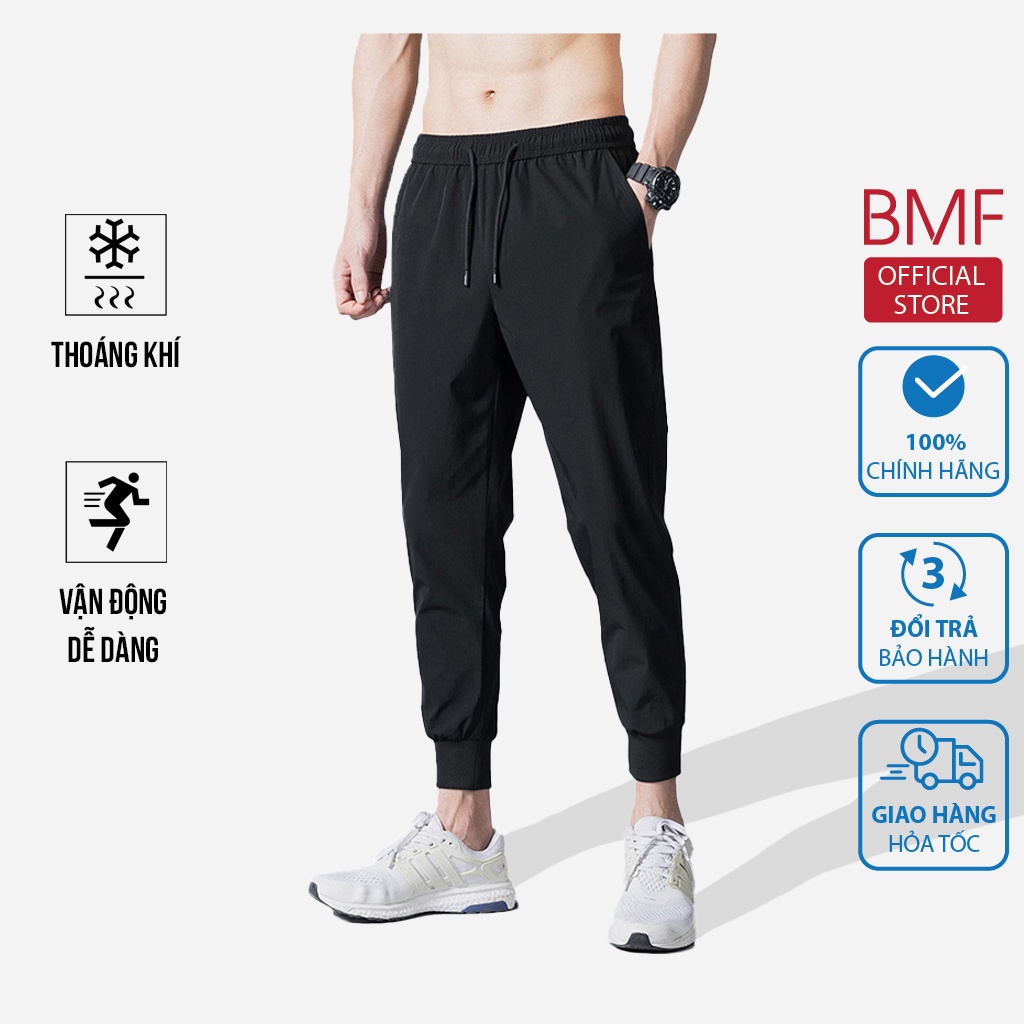 Quần dài nam thu đông - Quần jogger nam bó ống khóa túi chống nước, dễ vận động BMF