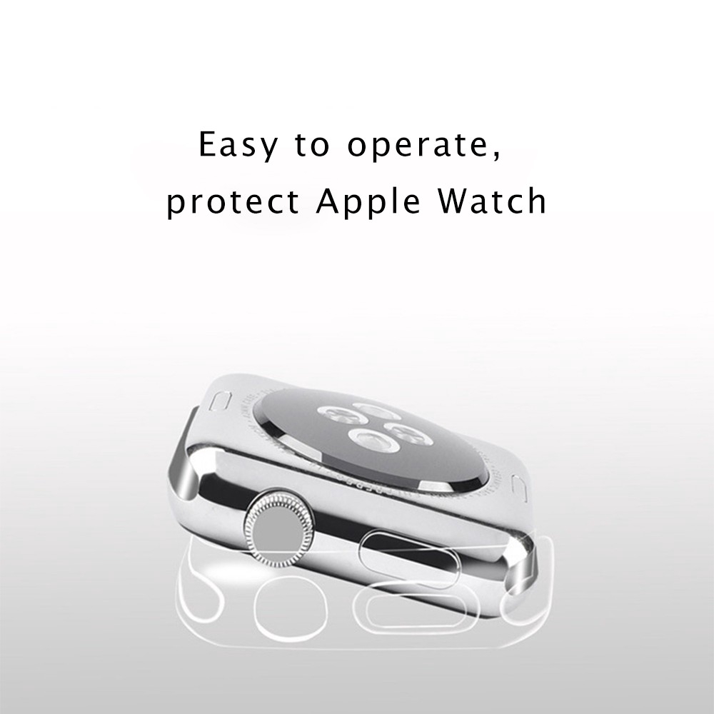 Vỏ nhựa TPU mềm mỏng bảo vệ mặt đồng hồ Apple Watch 38mm / 42mm