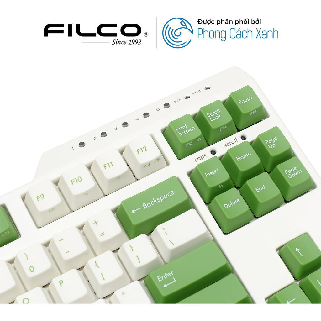 Bàn phím cơ Filco Majestouch Convertible 3 Matcha Fullsize/TKL - Hàng Chính Hãng