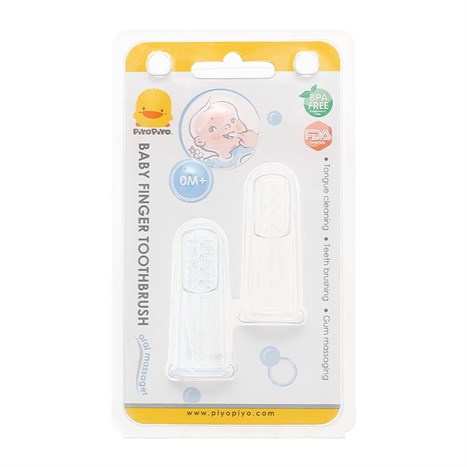 Bộ 2 rơ lưỡi cho bé 0+ tháng Piyo Piyo silicone