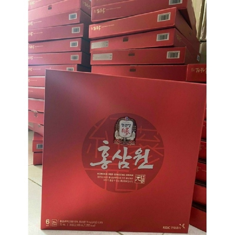 Nước Hồng Sâm Won Kgc Korean Red Ginseng Drink Hàn Quốc, Hộp 30 Gói x 70ml, Giúp Bồi Bổ Sức Khỏe