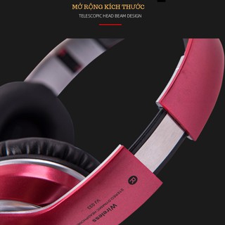 Tai nghe Bluetooth chụp tai Music VJ033 - Hỗ trợ thẻ nhớ - Hệ thống âm bass khỏe có thể gập lại B3