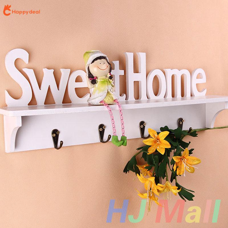 Móc treo tường chữ Happy Sweet Home phong cách ngọt ngào