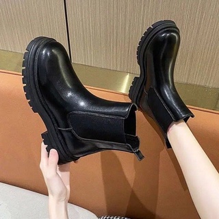 Giày boot martin đế dày phong cách anh quốc thời trang thu đông mới