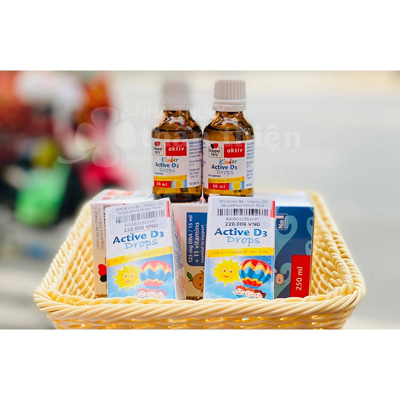 Doppel Herz Kinder Active D3 Drops – Hỗ trợ tăng cường phát triển chiều cao cho trẻ