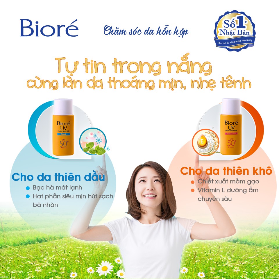 Sữa Chống Nắng Bảo Vệ Da Hoàn Hảo Biore 25ml