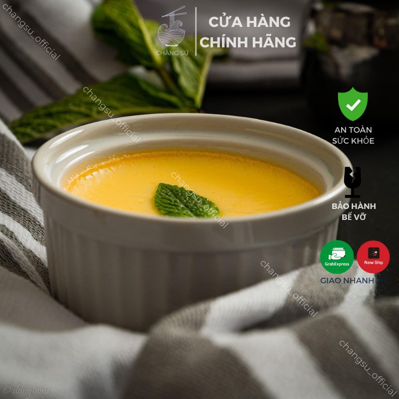 Khuôn sứ làm bánh - Hũ ramekin dụng cụ nướng bánh bông lan chịu nhiệt tốt - Chàng Sứ