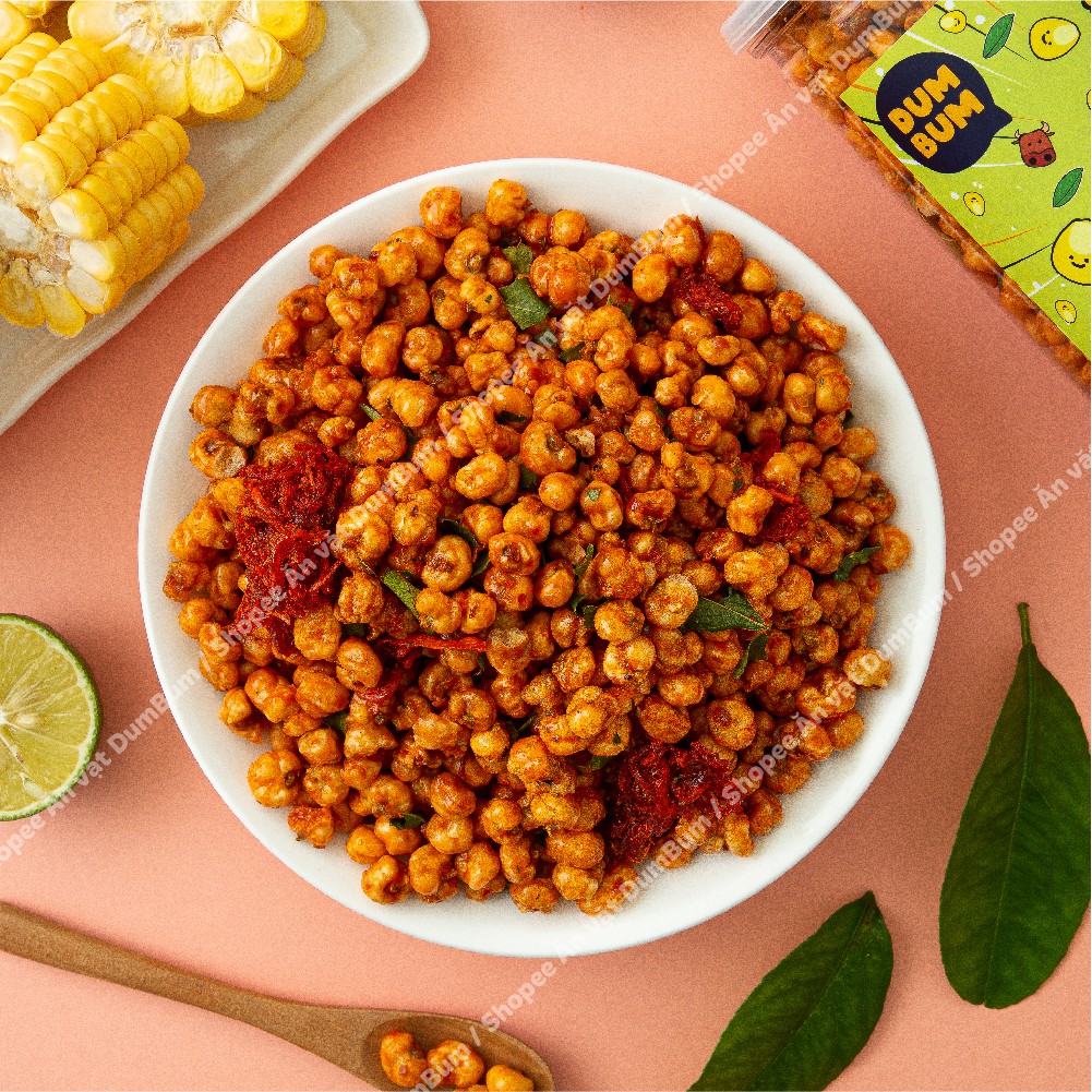 Ngô sấy giòn bò khô lá chanh DumBum đồ ăn vặt Hà Nội 380g | BigBuy360 - bigbuy360.vn
