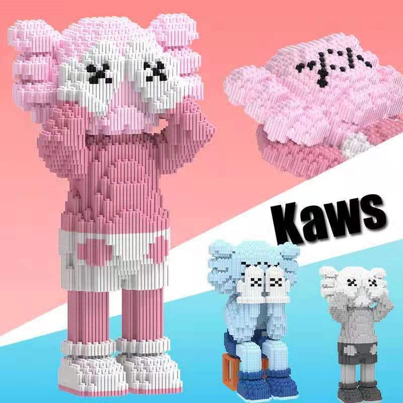 Khối Lego Lắp Ráp Hình Sesame Street kaws Dễ Thương