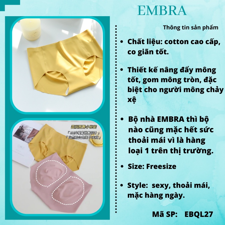 Quần lót nữ EMBRA nâng mông cao cấp EBQL27