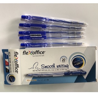 Hộp 20 bút bi flexoffice fo-03/vn - bút bi thiên long 3 màu