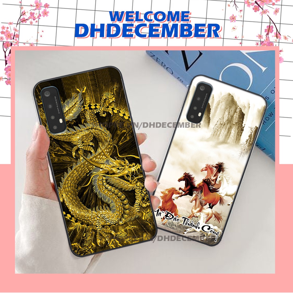 Ốp lưng Realme 7 in hình thư pháp tâm an vạn sự an ,mã đáo thành công SIÊU CHẤT