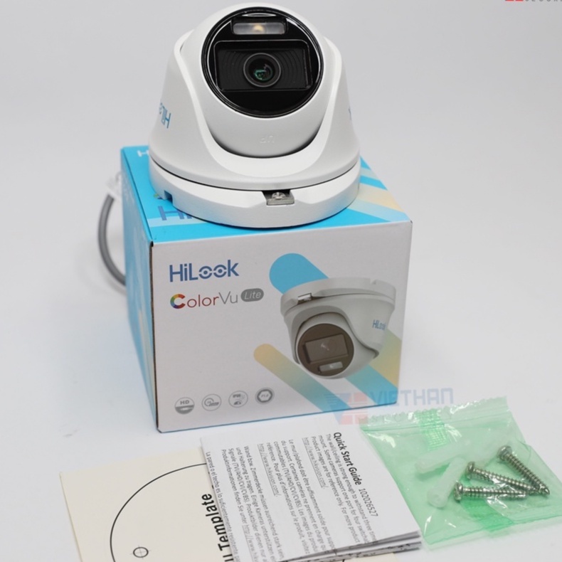 Camera Dome HD-TVI COLORVU 2.0 Megapixel HILOOK THC-T129-P - Hàng chính hãng