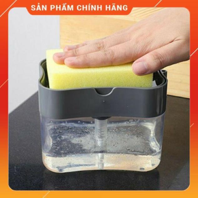 Hộp Đựng Nước Rửa Chén Thông Minh Kèm Miếng Xốp Bọt Biển