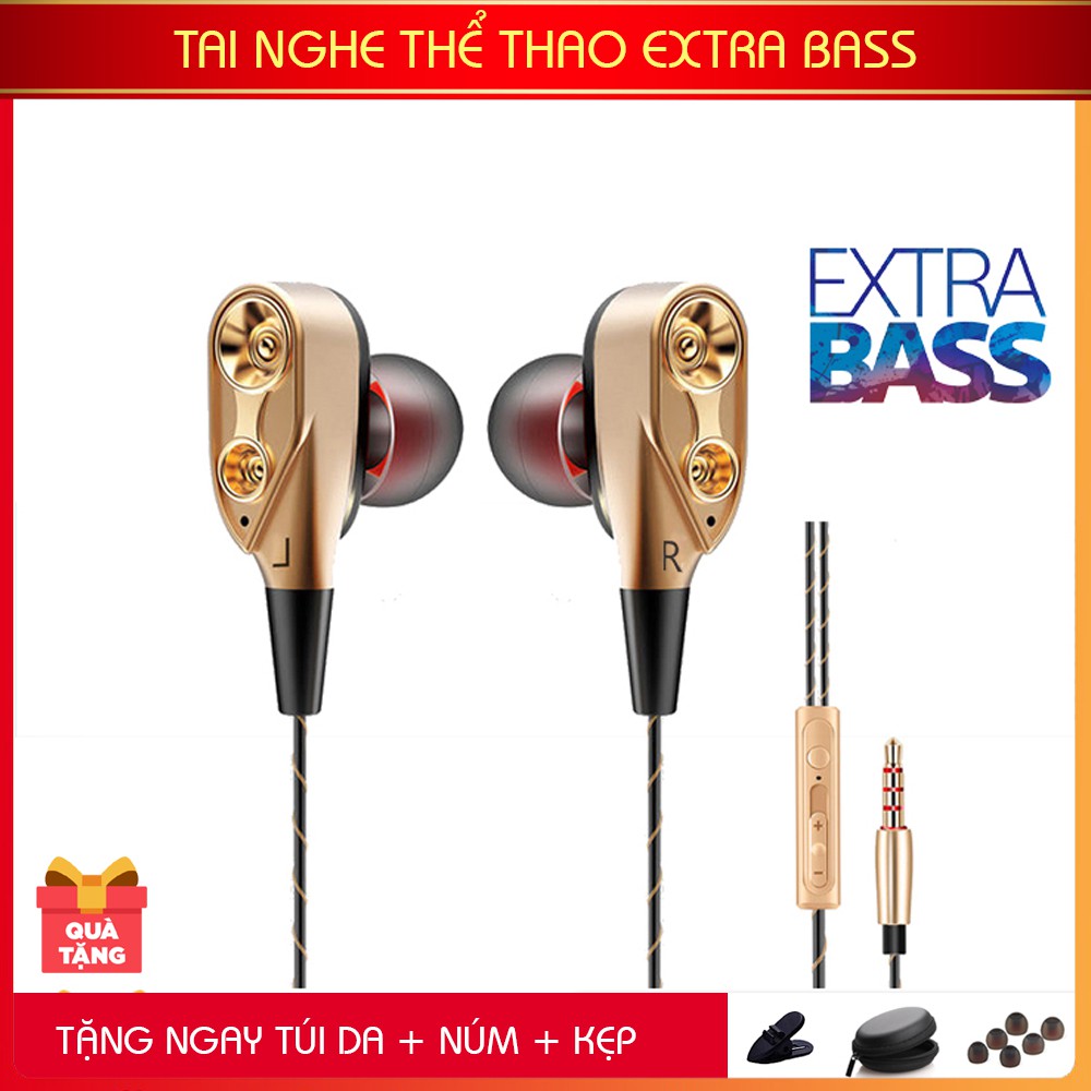 [RẺ VÔ ĐỊCH] Tai Nghe chống ồn HIFI SPORT SUPER BASS 2019 (Có Hộp) - Tặng Bộ Núm + Túi +Kẹp