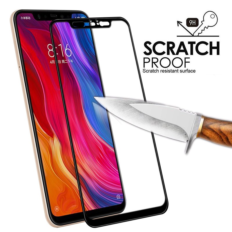 Kính cường lực bảo vệ màn hình cho Xiaomi Redmi Note 7 6 5 Pro 5 Plus 6A mi 8 A2 Lite