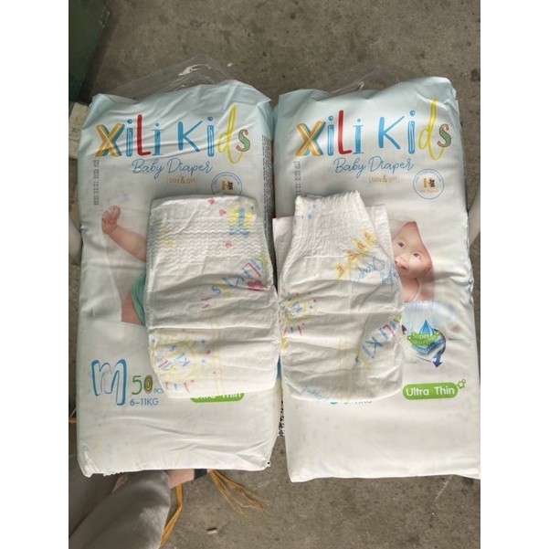 100 cái bỉm dán XILI KIDS size S và M