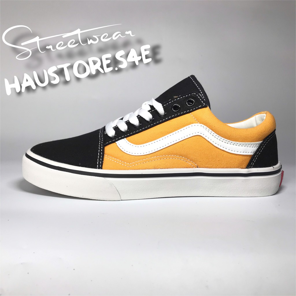 Giày V Old School Vàng Đen full Box,tag tặng dây V |Ảnh thật,vidieo thật - Freeship|