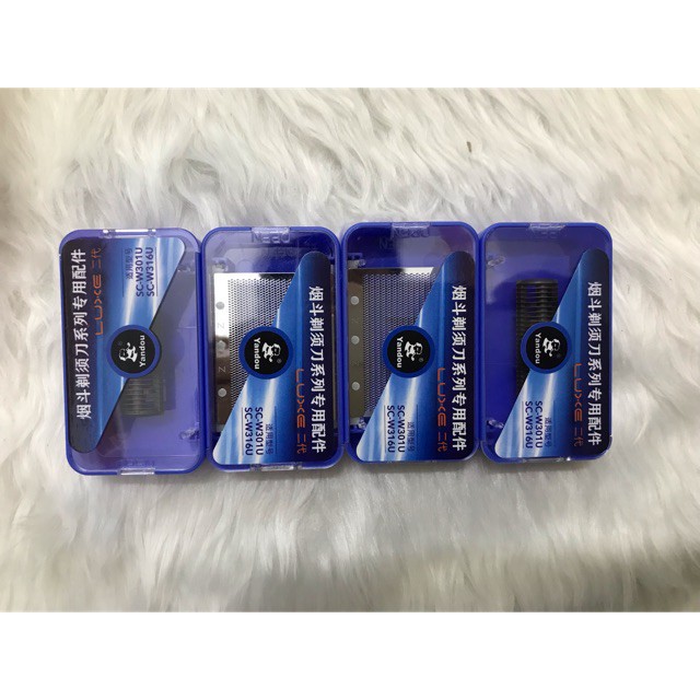Combo 2 bộ lưỡi dự phòng máy cạo dâu yandou 301 và 316u Cspring come  LTQ