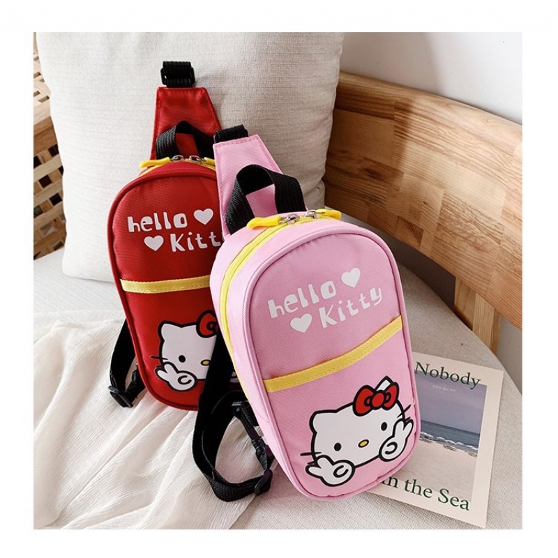 Túi Đeo Trước Ngực Vải Canvas In Hình Doraemon / Người Nhện / Mèo Máy / Mèo Máy Dễ Thương Cho Bé