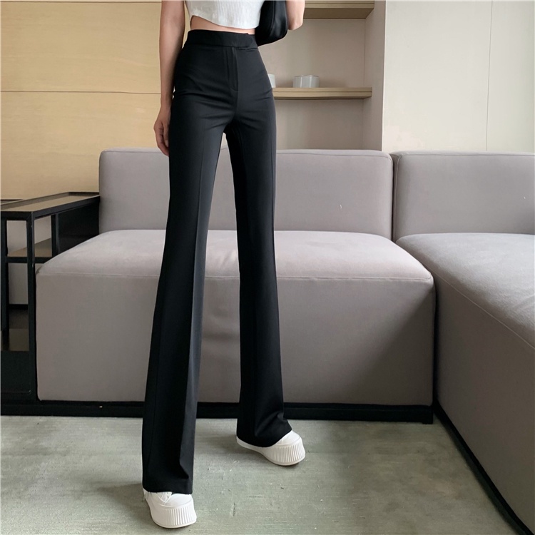 Quần Tây Công Sở Ống Loe Quần Âu Cạp Cao Dáng Dài Ống Loe Thời Trang Sugal QUAN NU 029V8